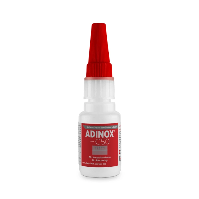 `ADINOX C50 20g low odor methoxyethyl cyanoacrylate bottle` | `ADINOX C50 Botella 20g cianoacrilato bajo olor`