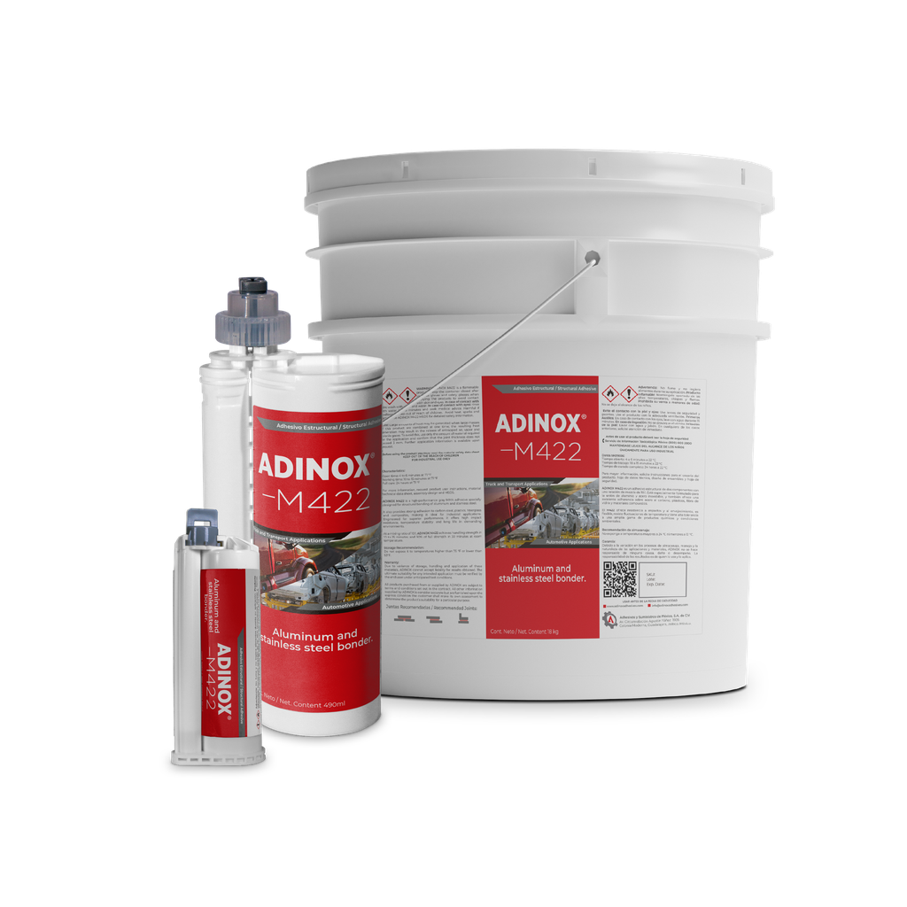 ADINOX M422, Adhesivo de metacrilato Gris